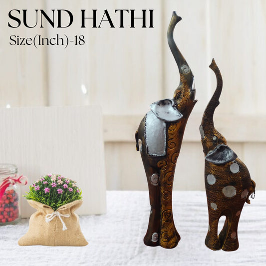 Resin Elephant Statue - Sundh Hathi Table Decor