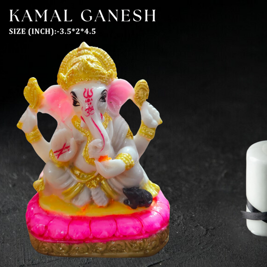 Resin Kamal Ganesh - Elegant Table Decor