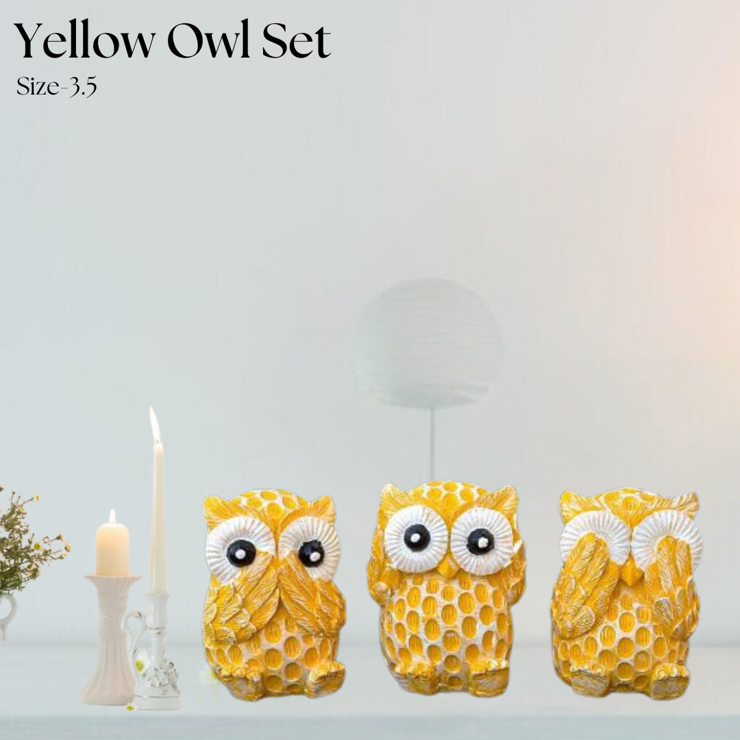 Yellow Owl Set