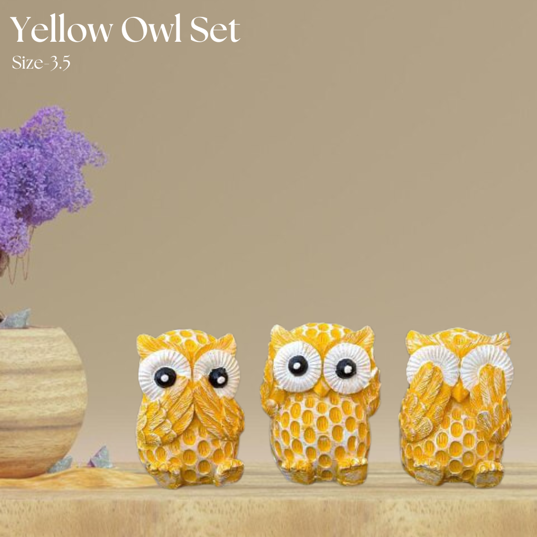 Yellow Owl Set